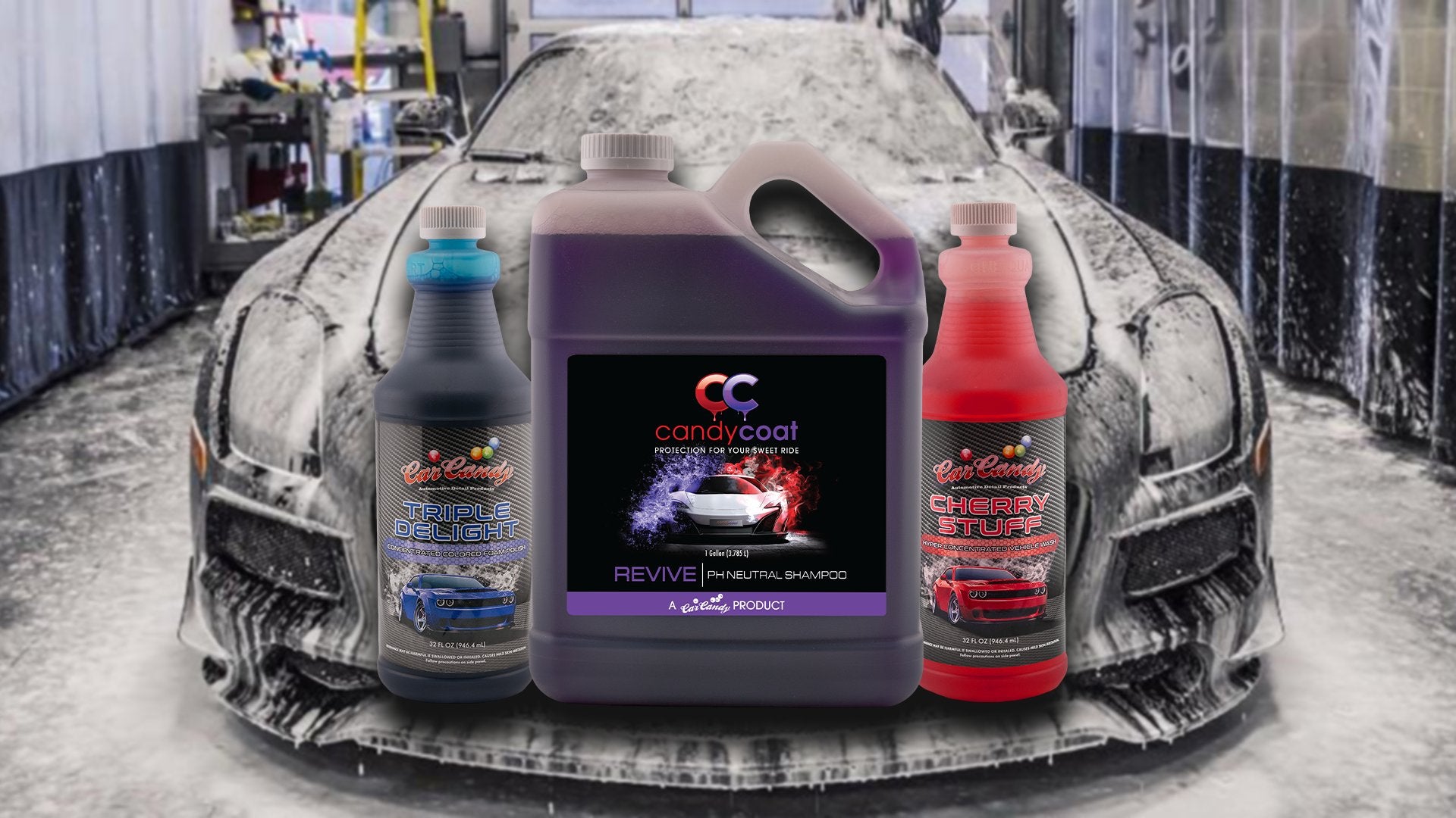 Candy Apple Car Wash Soap – pH balanced foaming car soap.