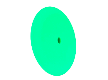 Almohadilla de pulido de espuma verde de 9" para centro en T