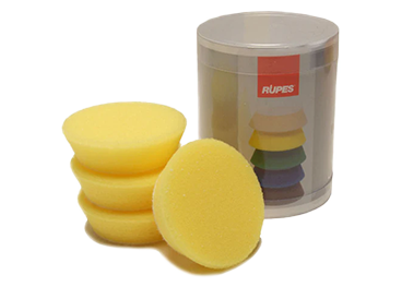 Almohadilla de espuma fina amarilla Rupes de 70 mm (3") - Paquete de 4