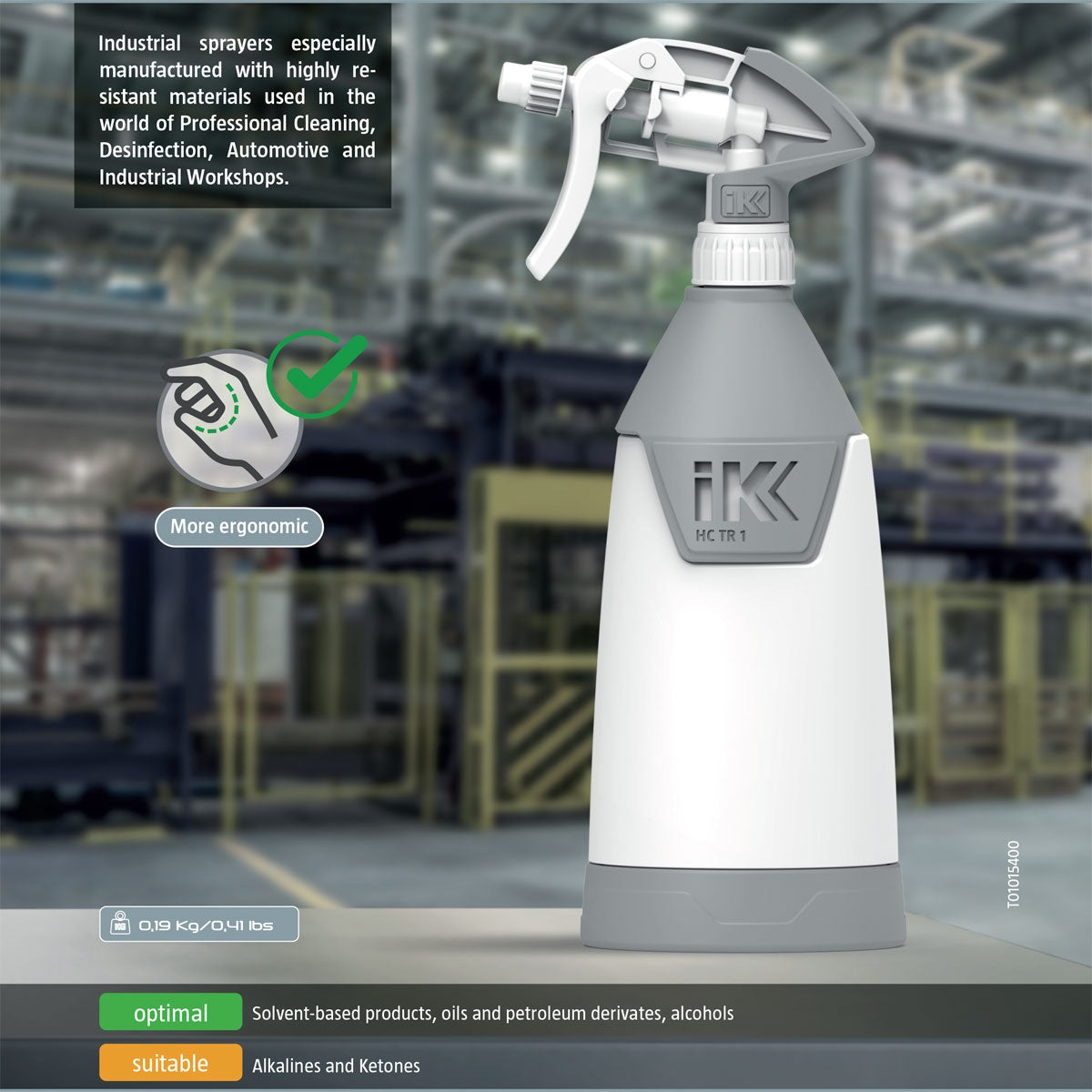 Pulverizador resistente a productos químicos IK HC TR 1