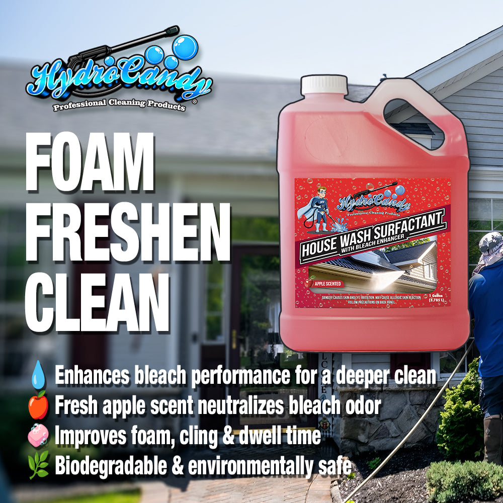 Apple Scented House Wash Surfactant with Bleach Enhancer **NEW**