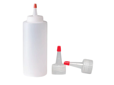 12 Oz  Plastic Wax Bottle With Yorker Tip