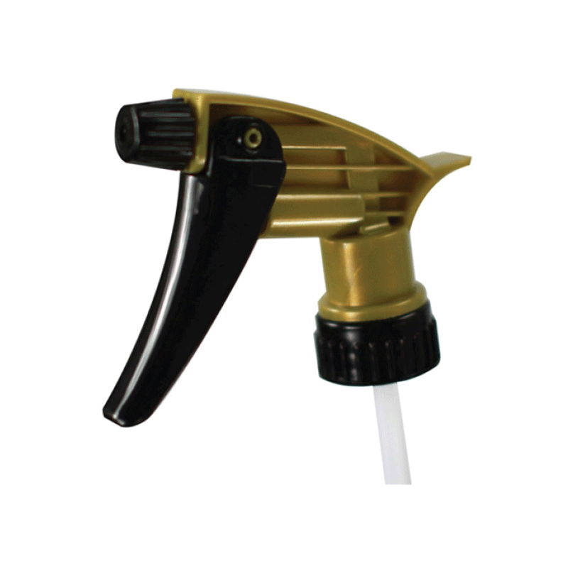Gold & Black Acid Resistant Trigger Sprayer