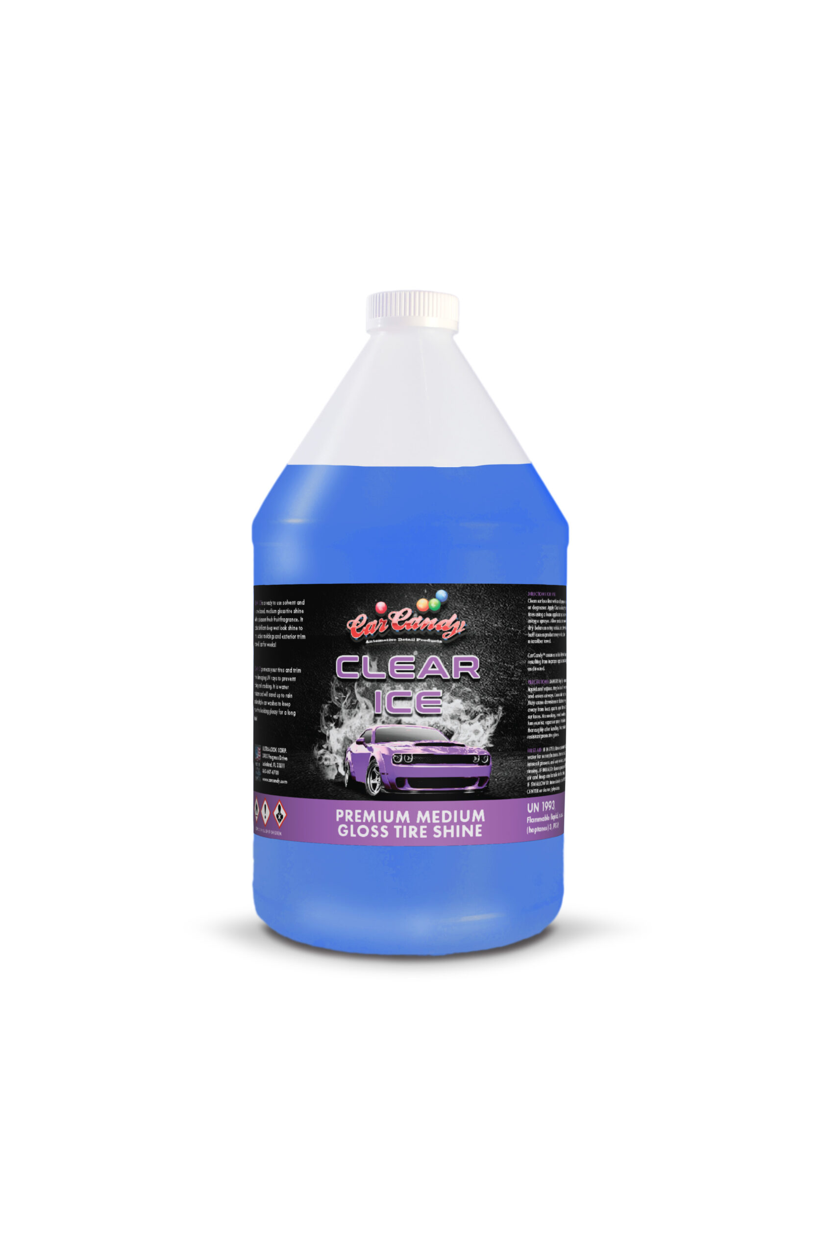 Car Candy - Clear Ice (Dyed Blue) Medium Gloss Tire Dressing